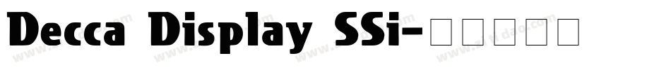 Decca Display SSi字体转换